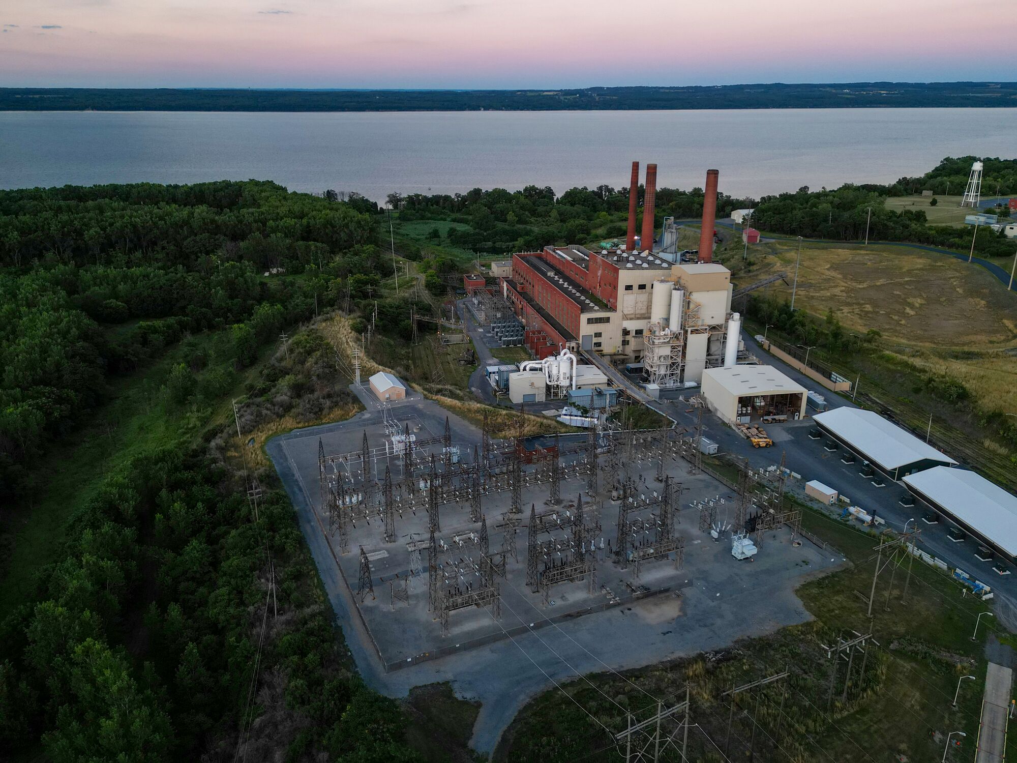 greenidge_lauren-petracca The Greenidge Generation Bitcoin mining facility, along Seneca Lake in Dresden, NY, on Jul. 30, 2022.